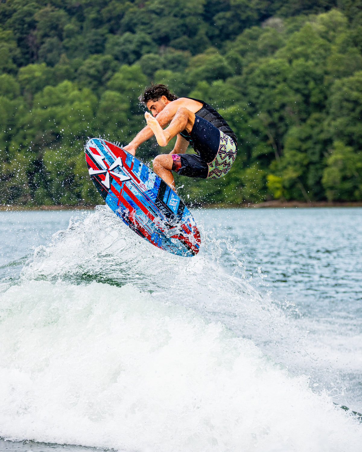 2027 Phase Five Key V2 wakesurf board action photo