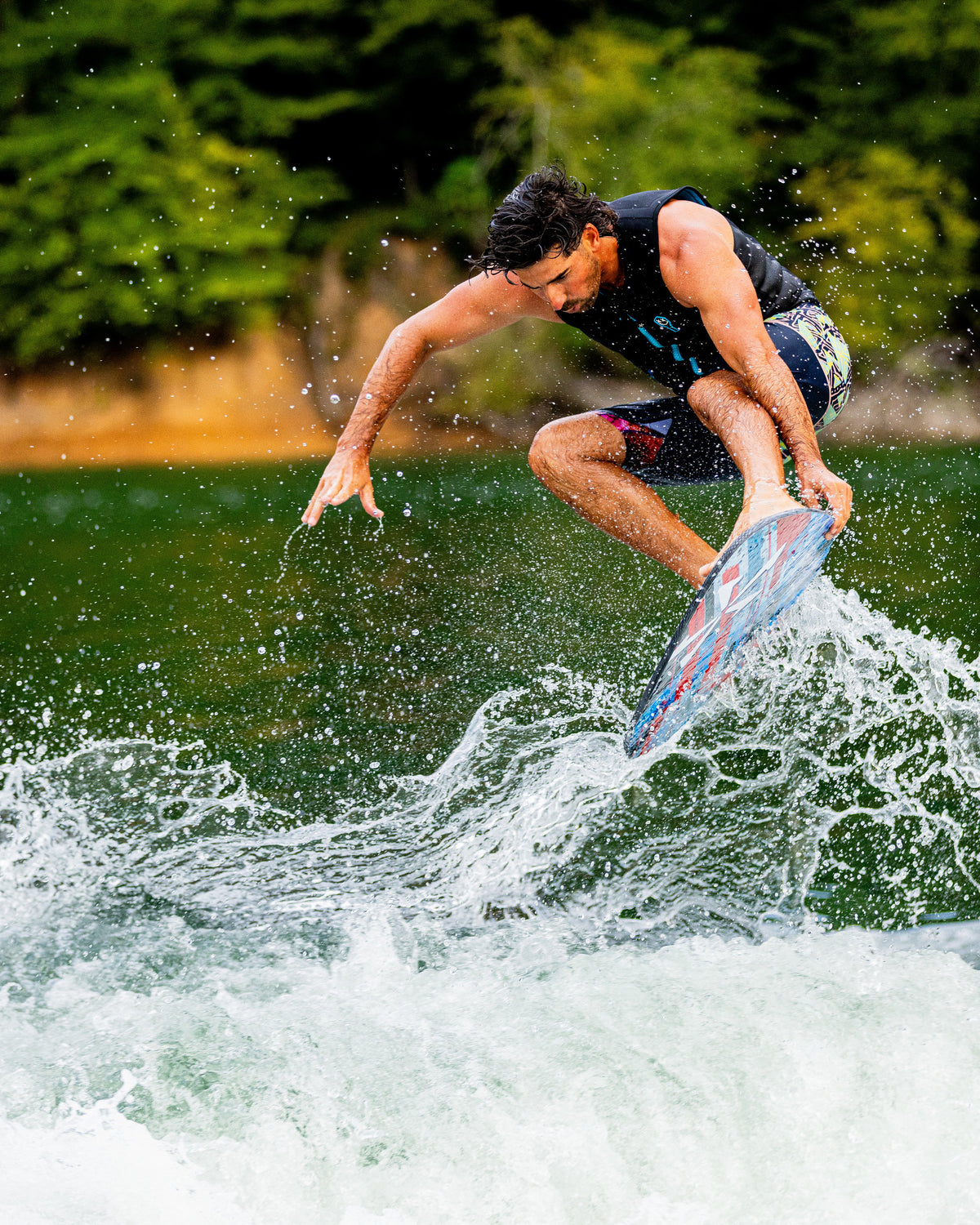 2027 Phase Five Key V2 wakesurf board action photo