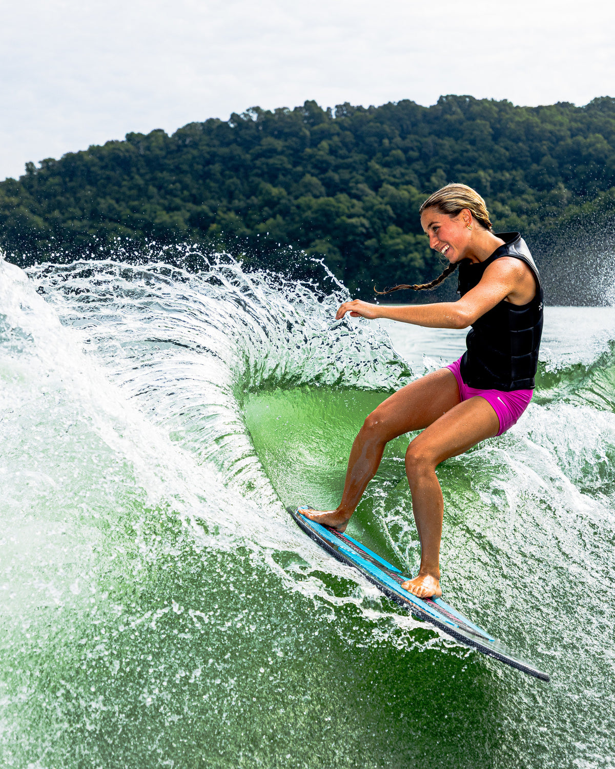2027 Phase Five Key Whitley Pro wakesurf board action photo