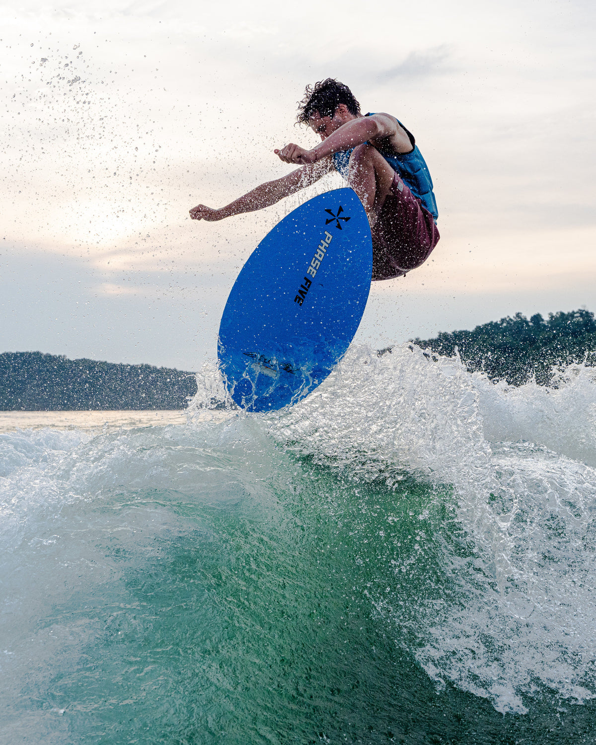 2027 Phase Five Matrix wakesurf board action photo