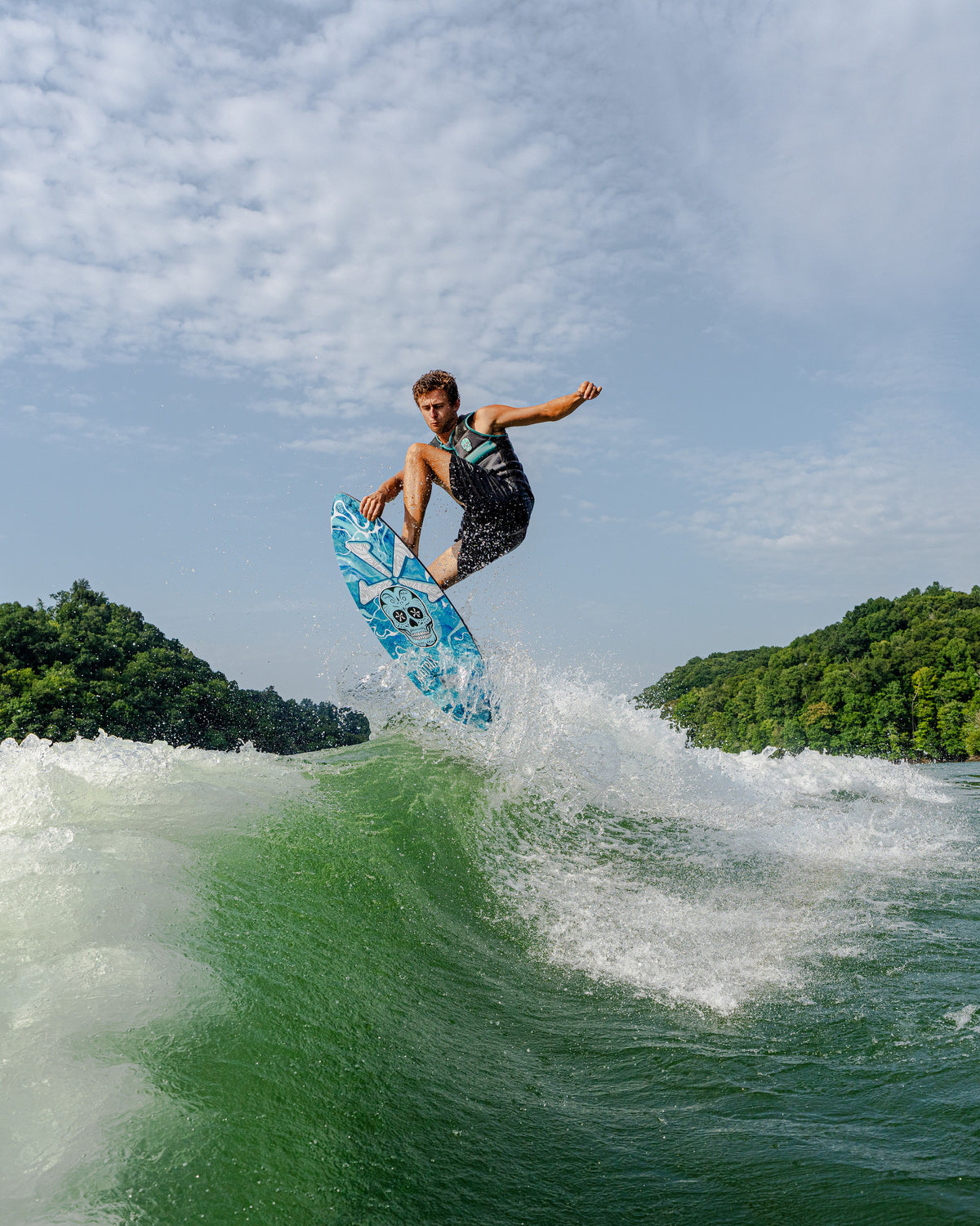 2027 Phase Five Matrix Pro wakesurf board action photo