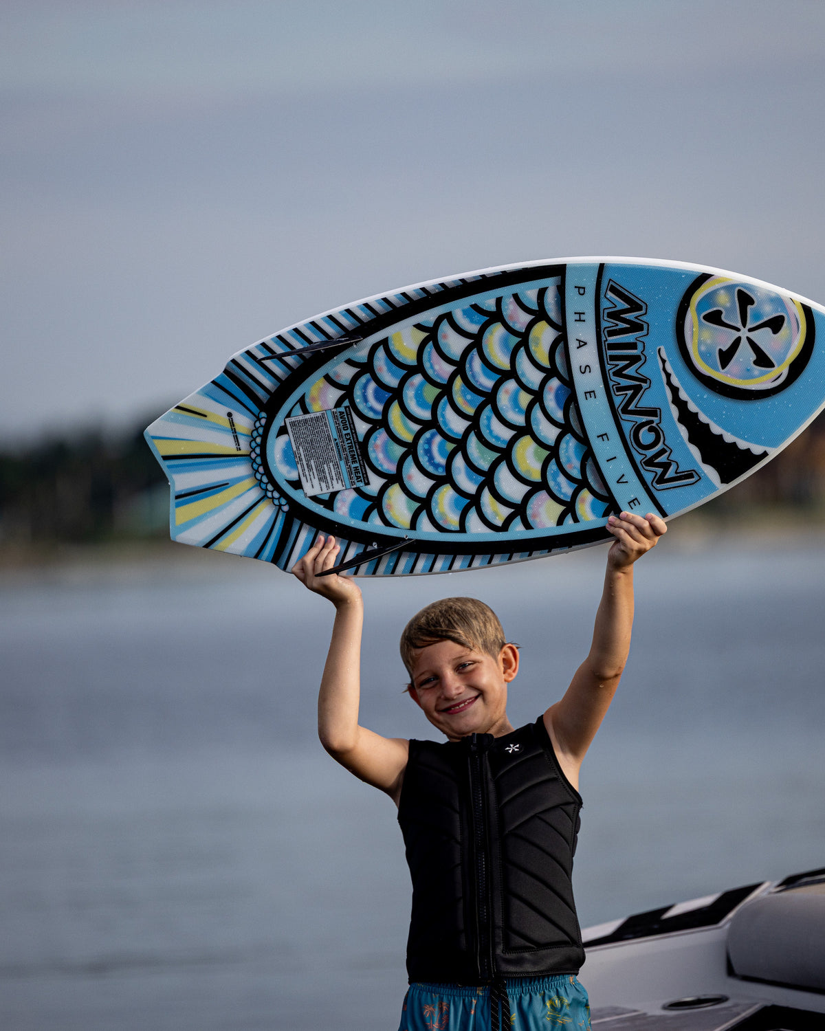 2027 Phase Five Minnow wakesurf board lifestyle photo