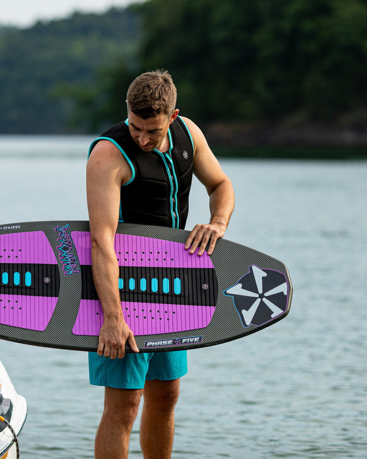 2027 Phase Five Party Crasher wakesurf board lifestyle photo