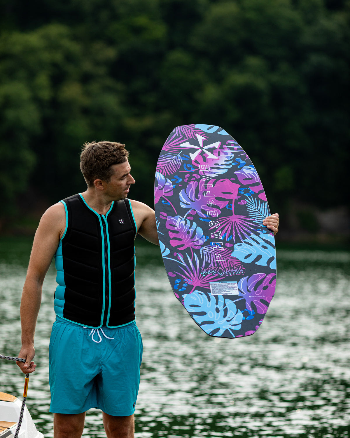 2027 Phase Five Party Crasher wakesurf board lifestyle photo