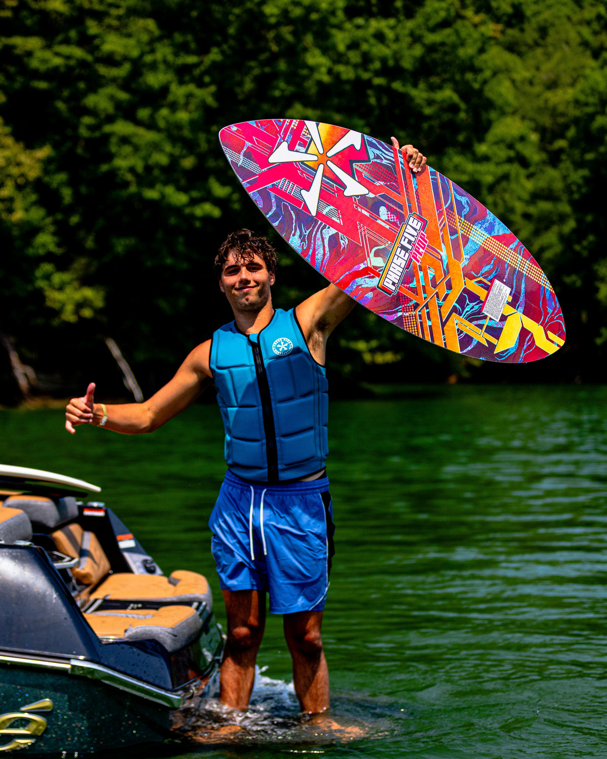 2027 Phase Five Prop CL wakesurf board lifestyle photo