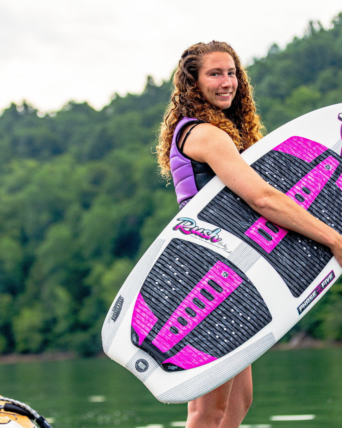 2027 Phase Five Rush wakesurf board lifestyle photo