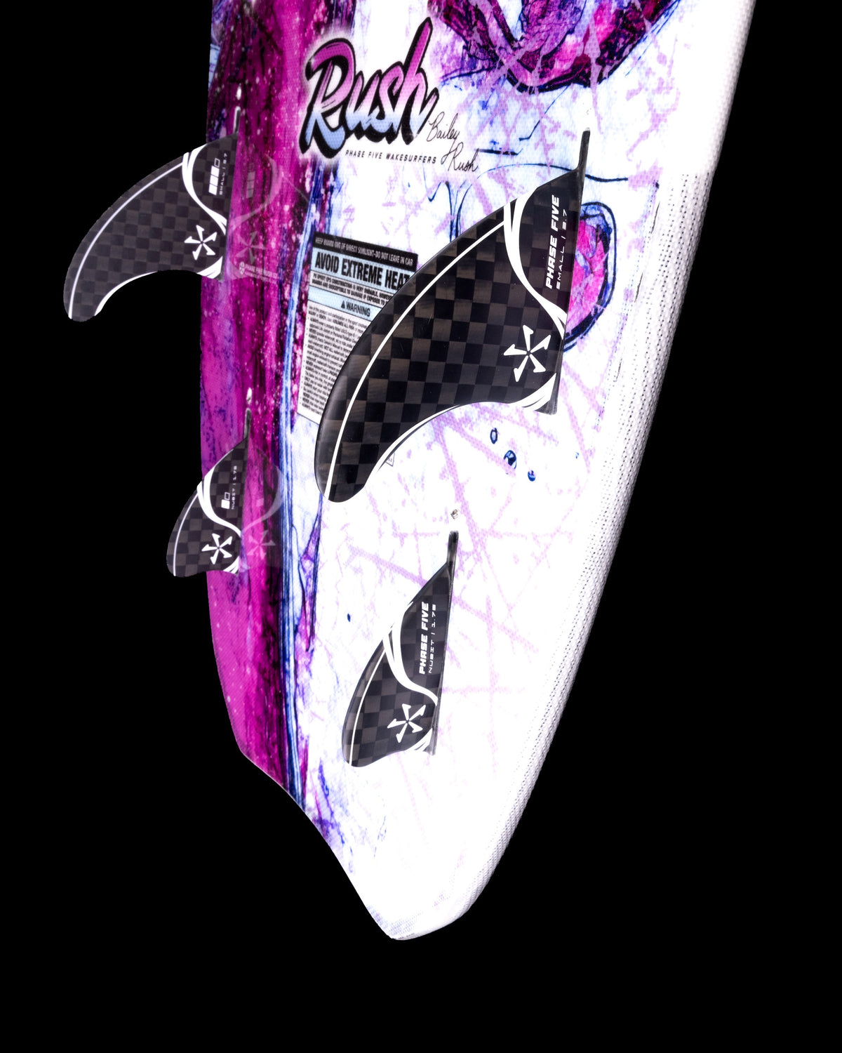 2027 Phase Five Rush — fin configuration detail