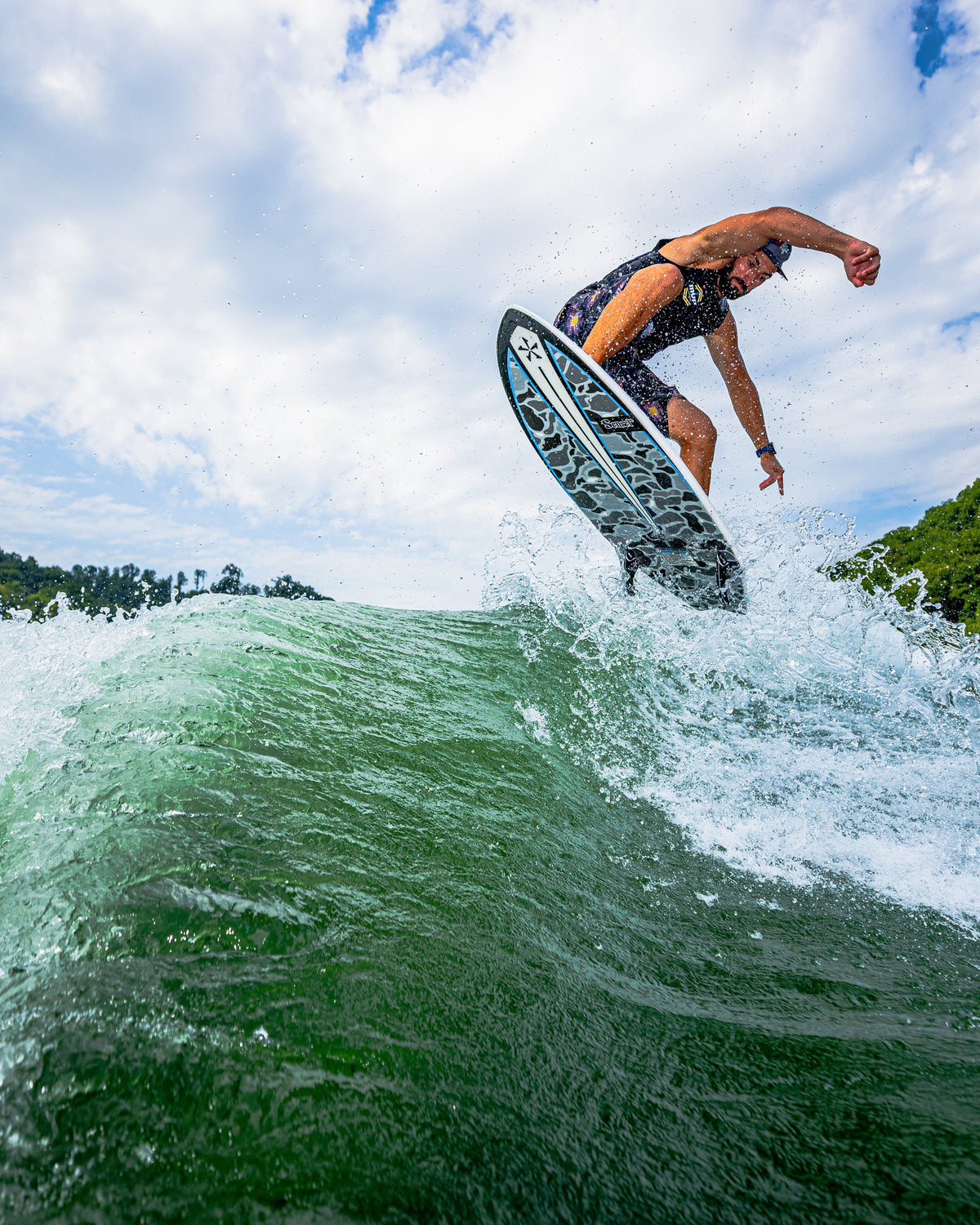 2027 Phase Five Sensei wakesurf board action photo