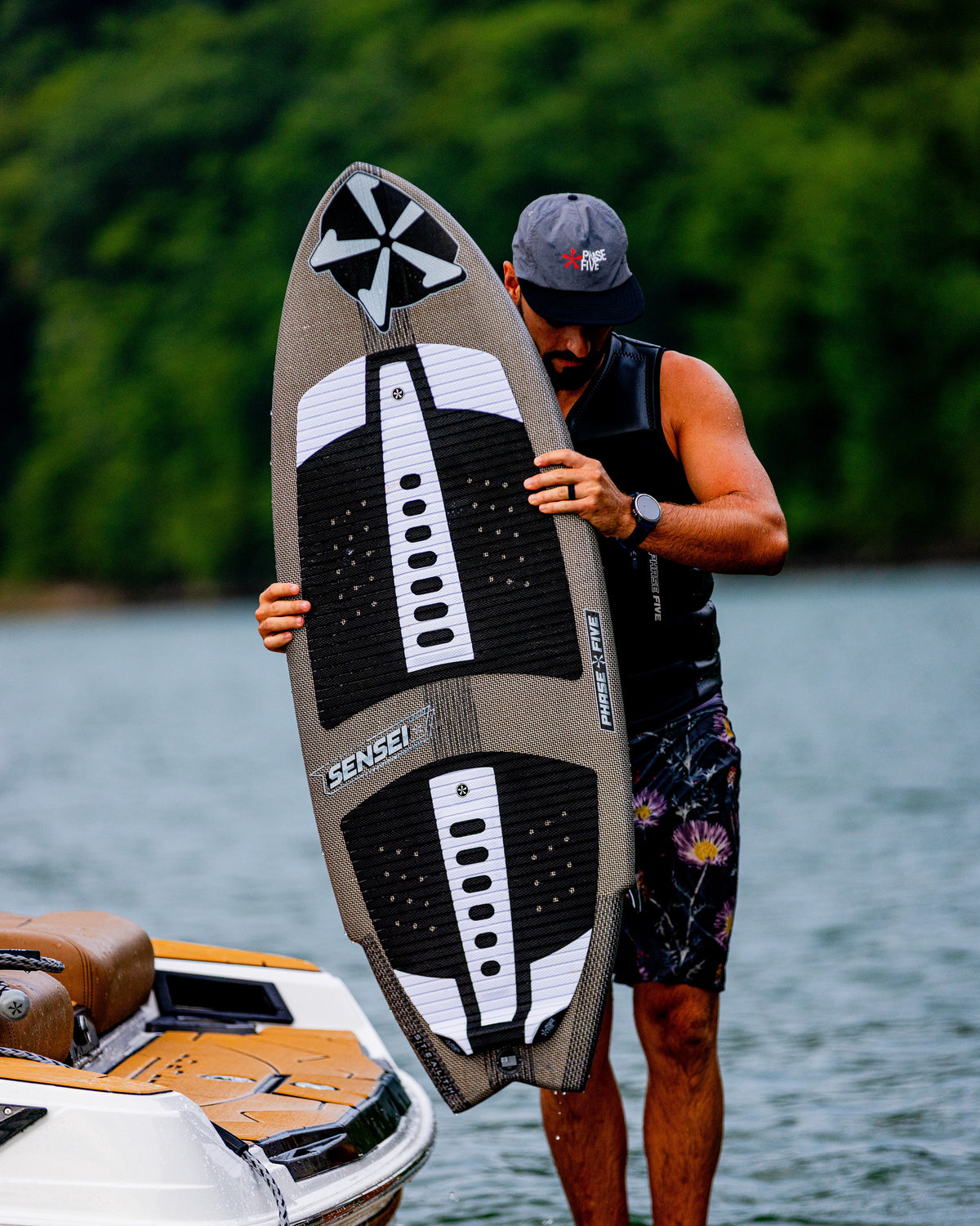 2027 Phase Five Sensei Stealth wakesurf board lifestyle photo
