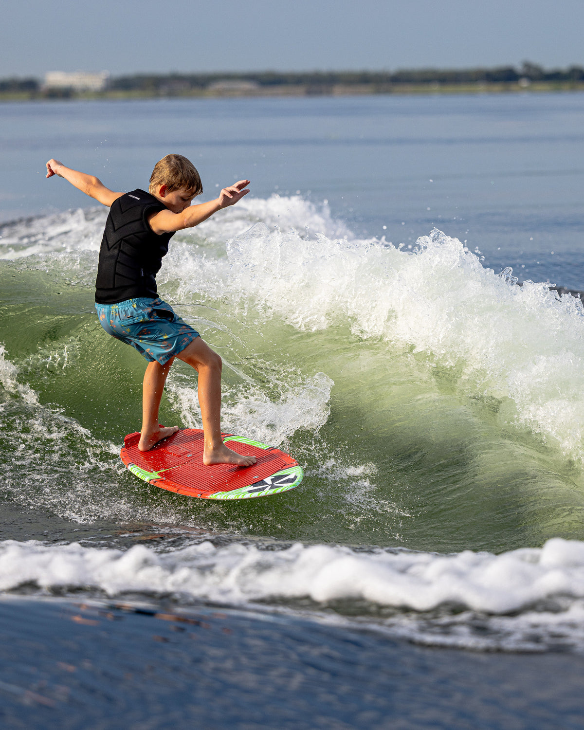 2027 Phase Five Shrimp wakesurf board action photo