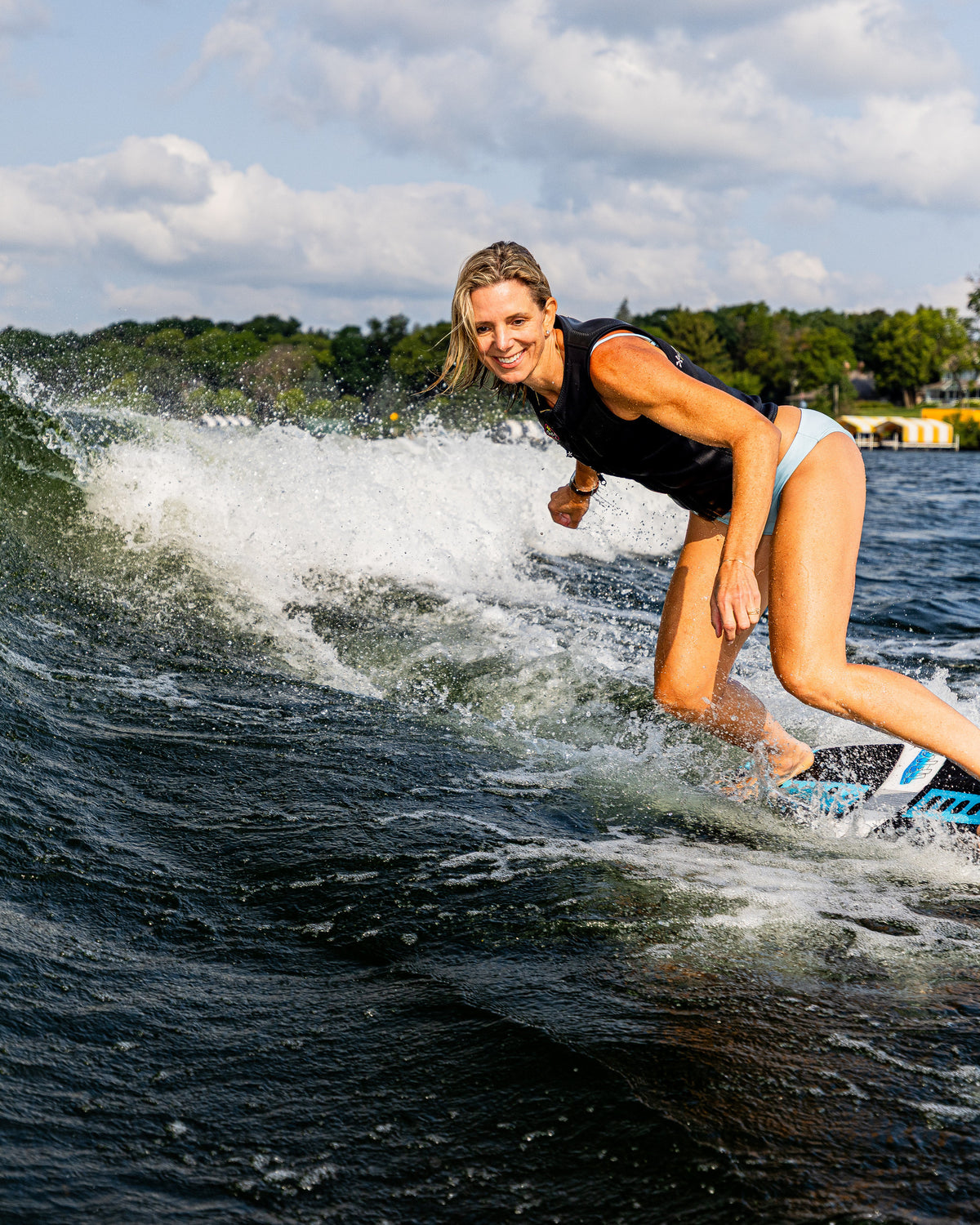 2027 Phase Five Swell wakesurf board action photo