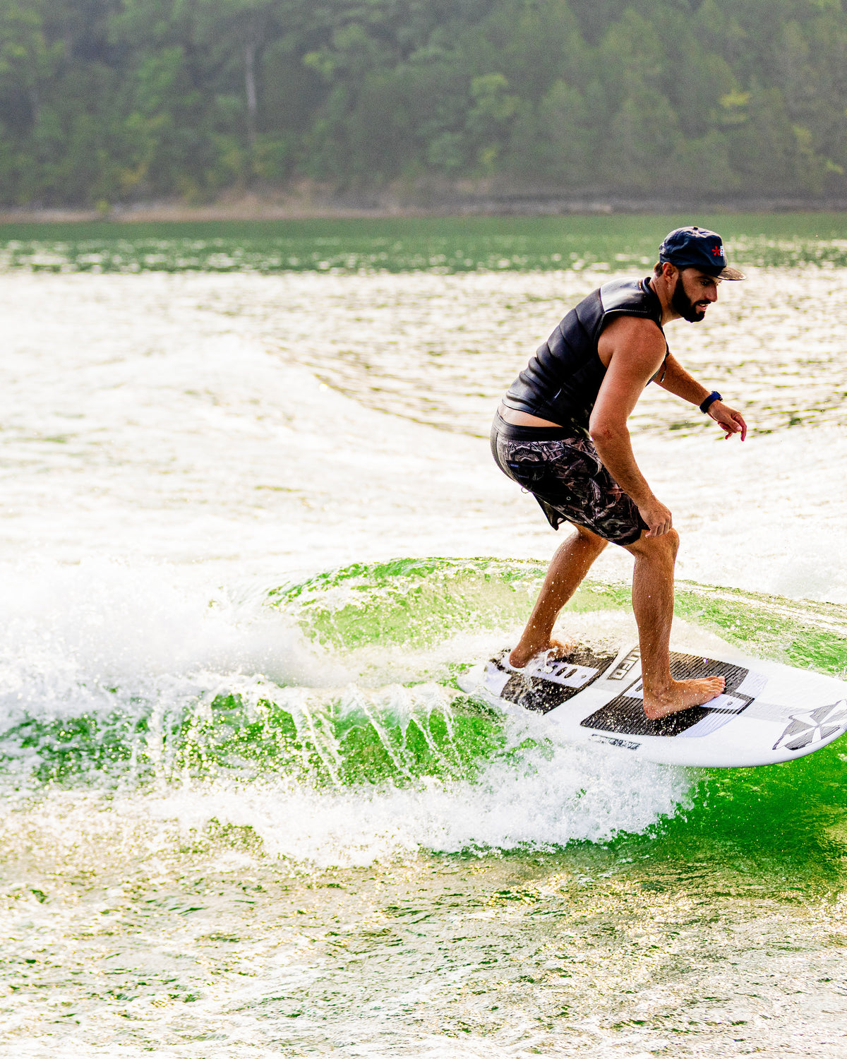 2027 Phase Five UFO wakesurf board action photo