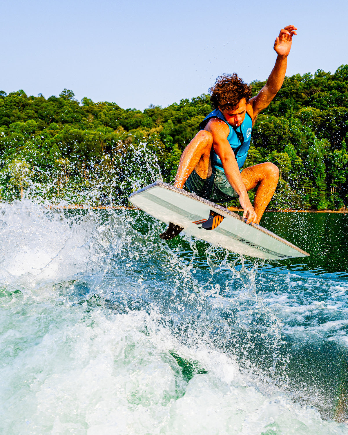 2027 Phase Five Viper Stealth wakesurf board action photo