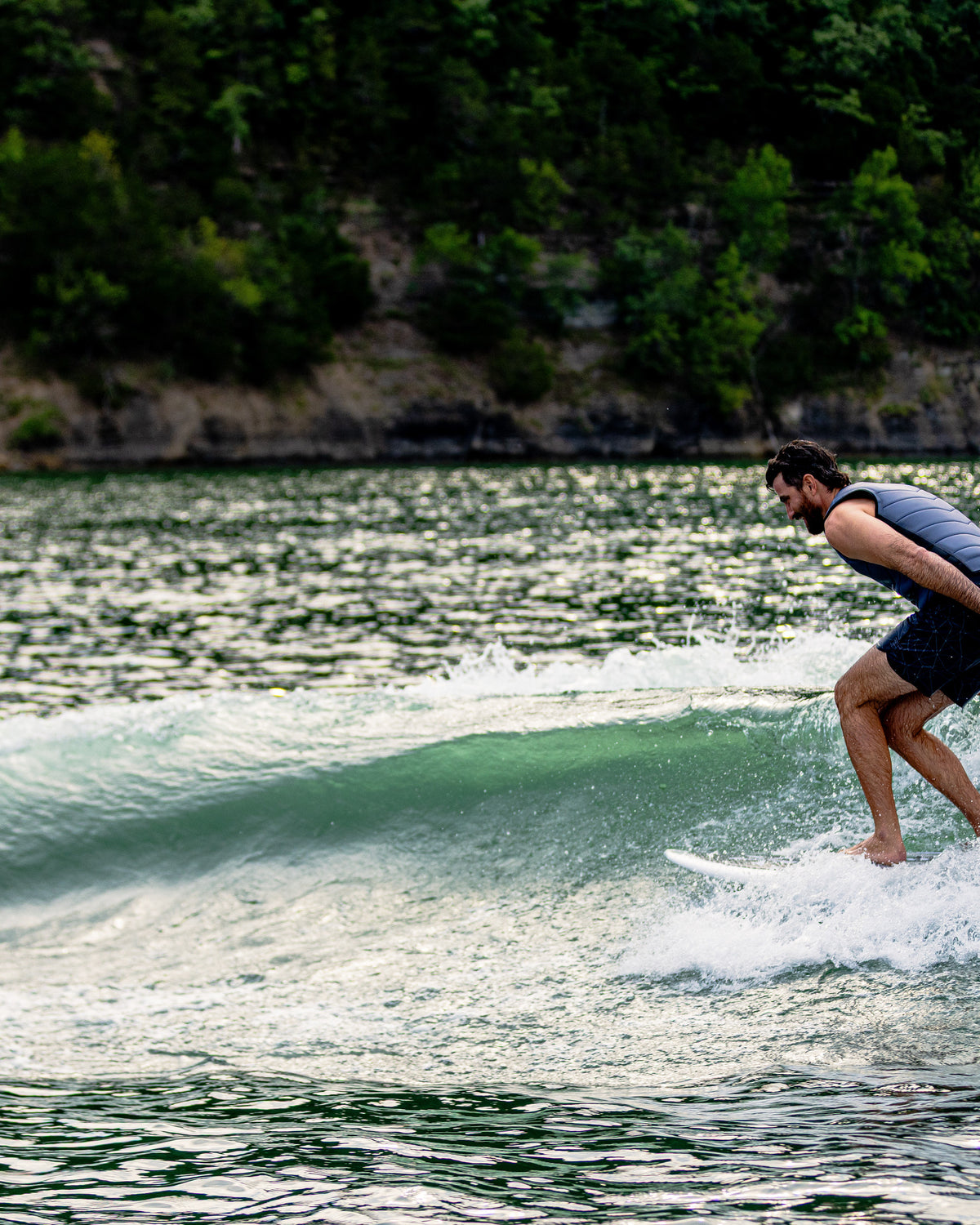 2027 Phase Five Zilla V2 wakesurf board action photo