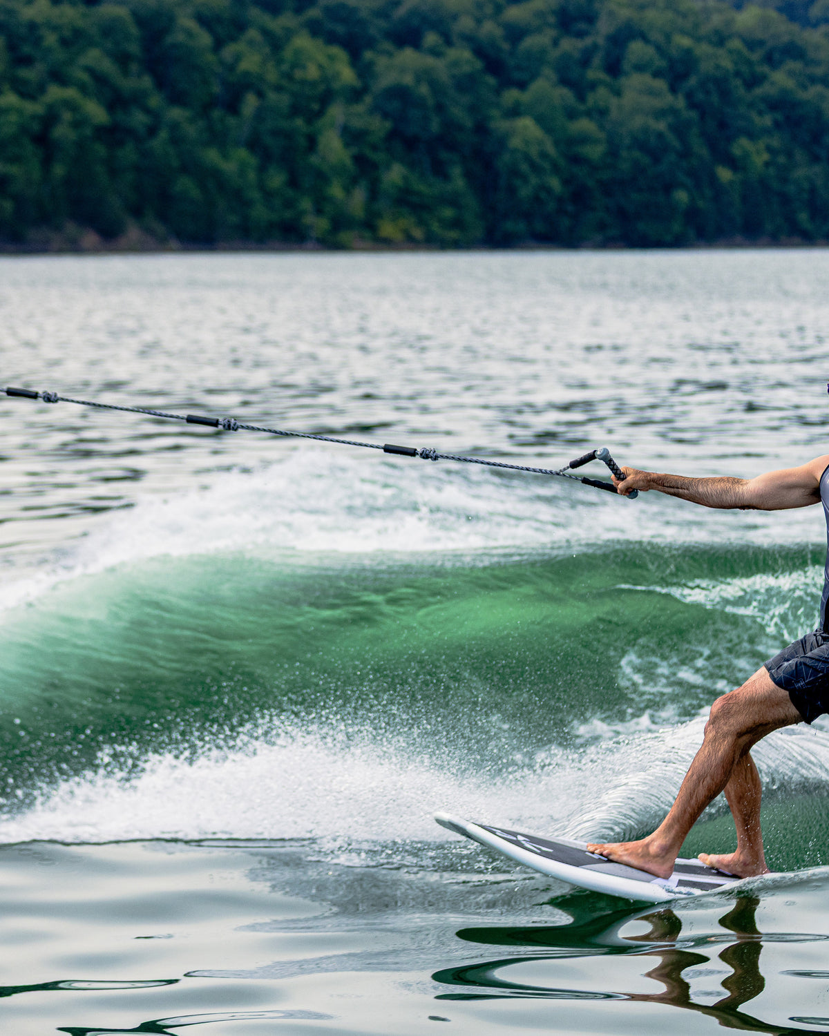 2027 Phase Five Zilla V2 wakesurf board action photo