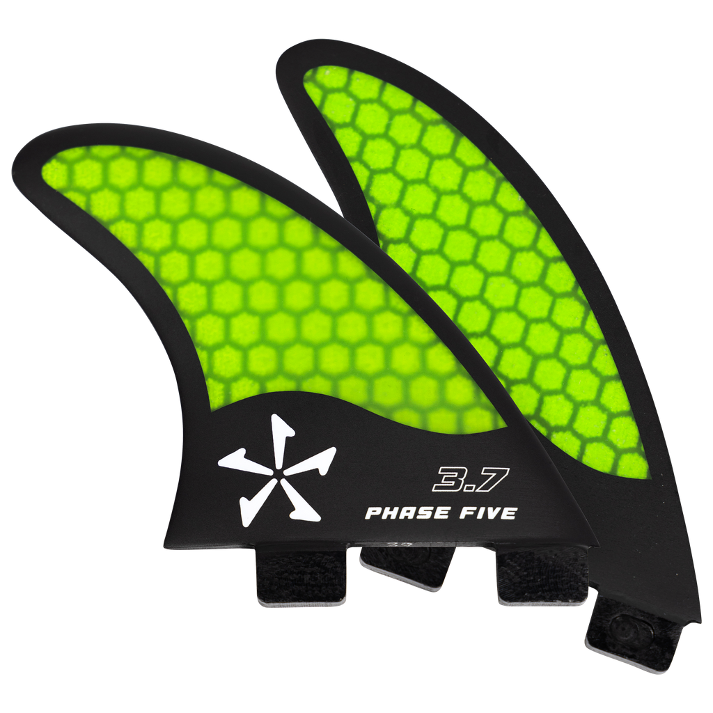 Phase Five Honeycomb 3.7 Twin Fin Set - Phase 5 Wakesurf Boards Phase Five Honeycomb 3.7 Twin Fin Set - Phase 5 Wakesurf Boards