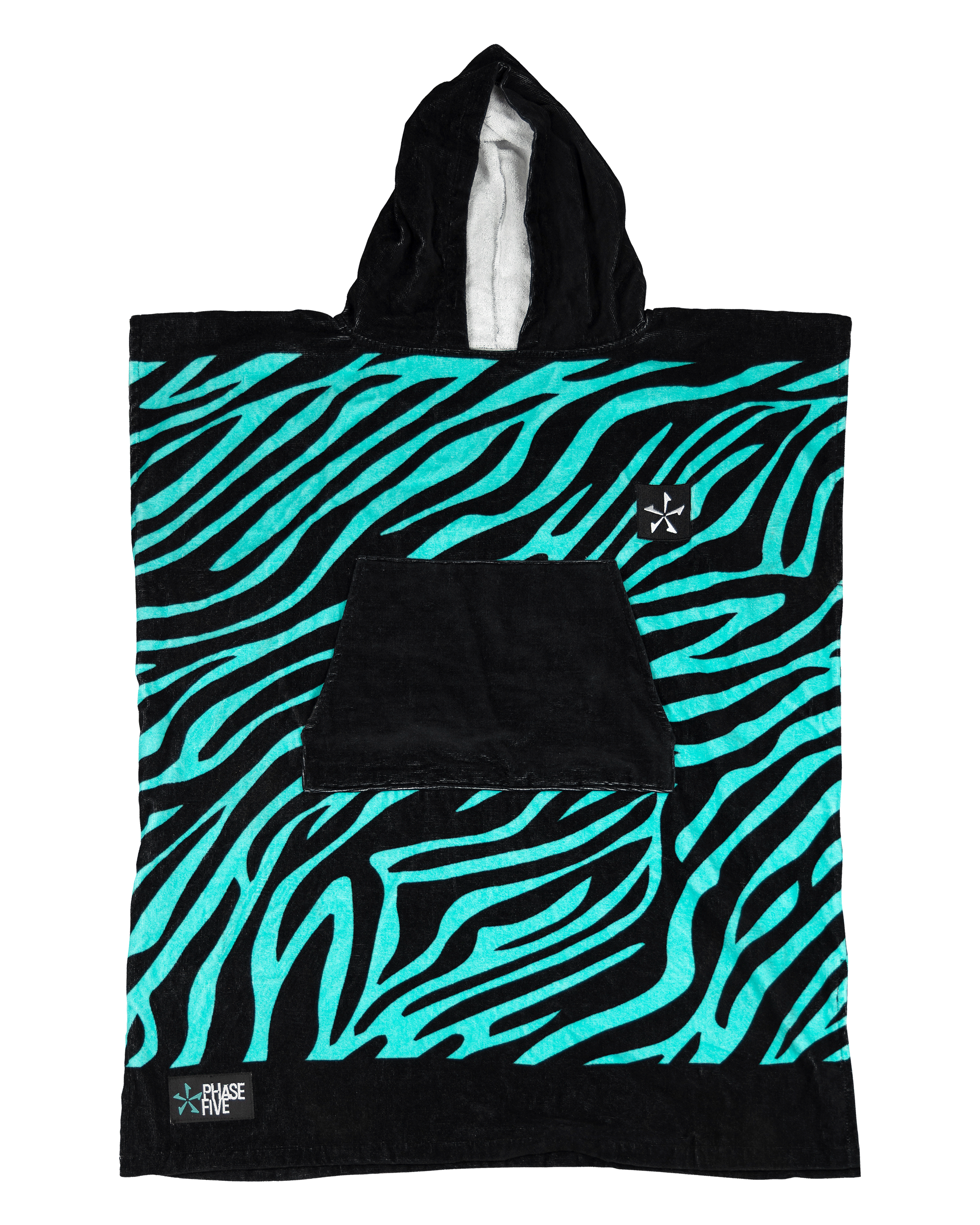 Phase Five Zebra Hooded Kids Towel - Phase 5 Wakesurf Boards