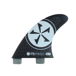 Phase Five 3.7 Honey Comb Surf Twin Fin (Black)