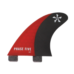 Phase Five Carbon Surf Twin Fin Set Red