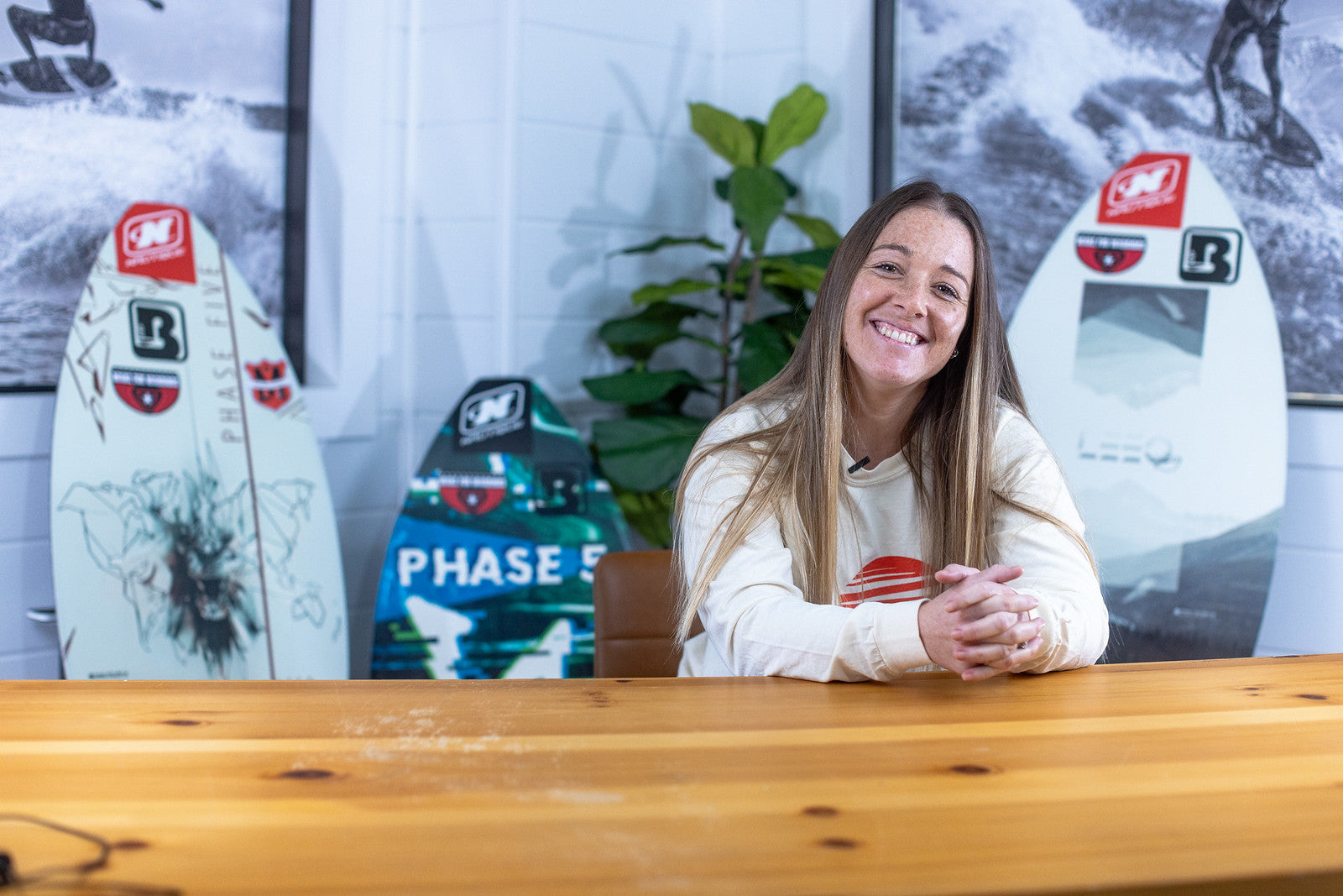 Jodi Grassman smiling during her Phase Five studio conversation.