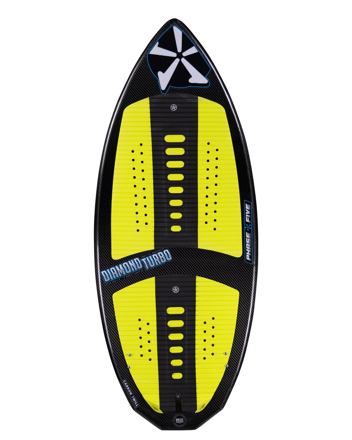 Reverse side of Diamond Turbo wakesurf board