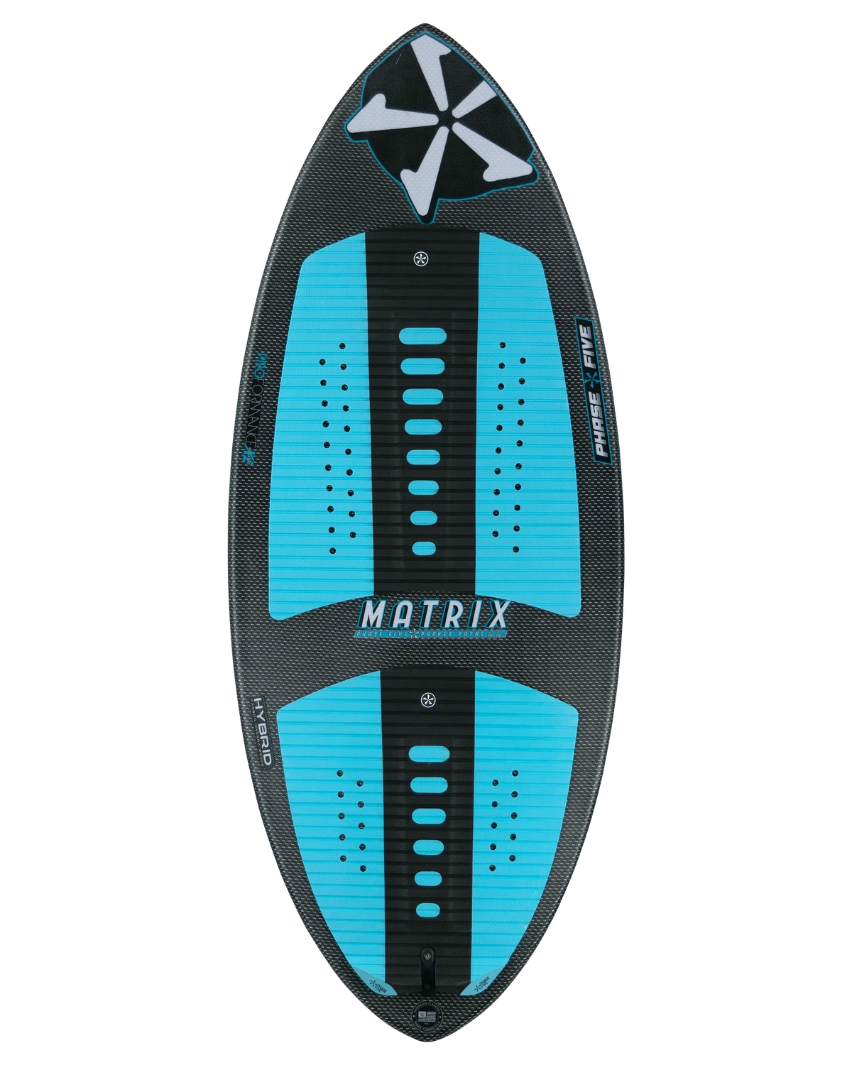 Reverse side of Matrix Pro wakesurf board