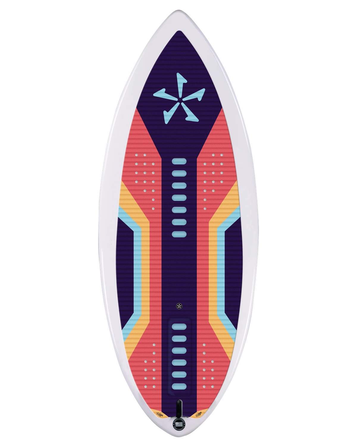 Reverse side of Prop CL wakesurf board
