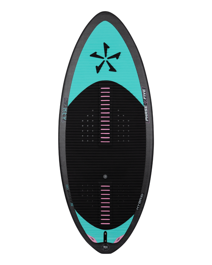 Reverse side of Key V2 wakesurf board