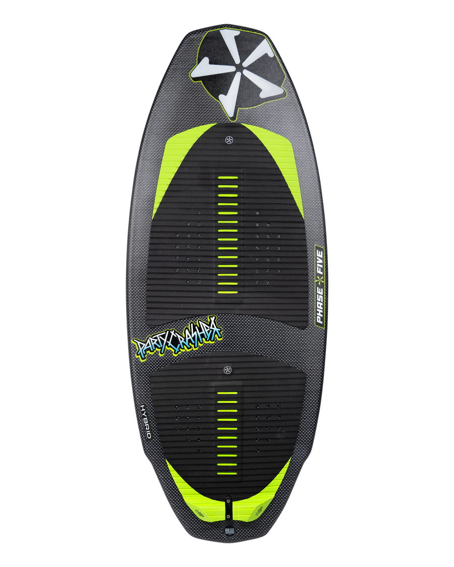 Reverse side of Party Crasher wakesurf board