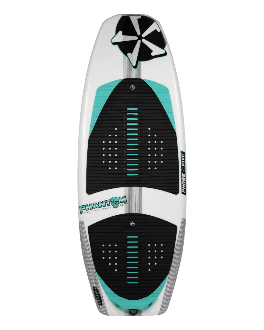 Reverse side of Phantom wakesurf board