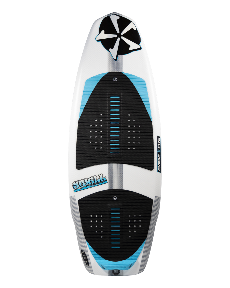 Reverse side of Swell wakesurf board