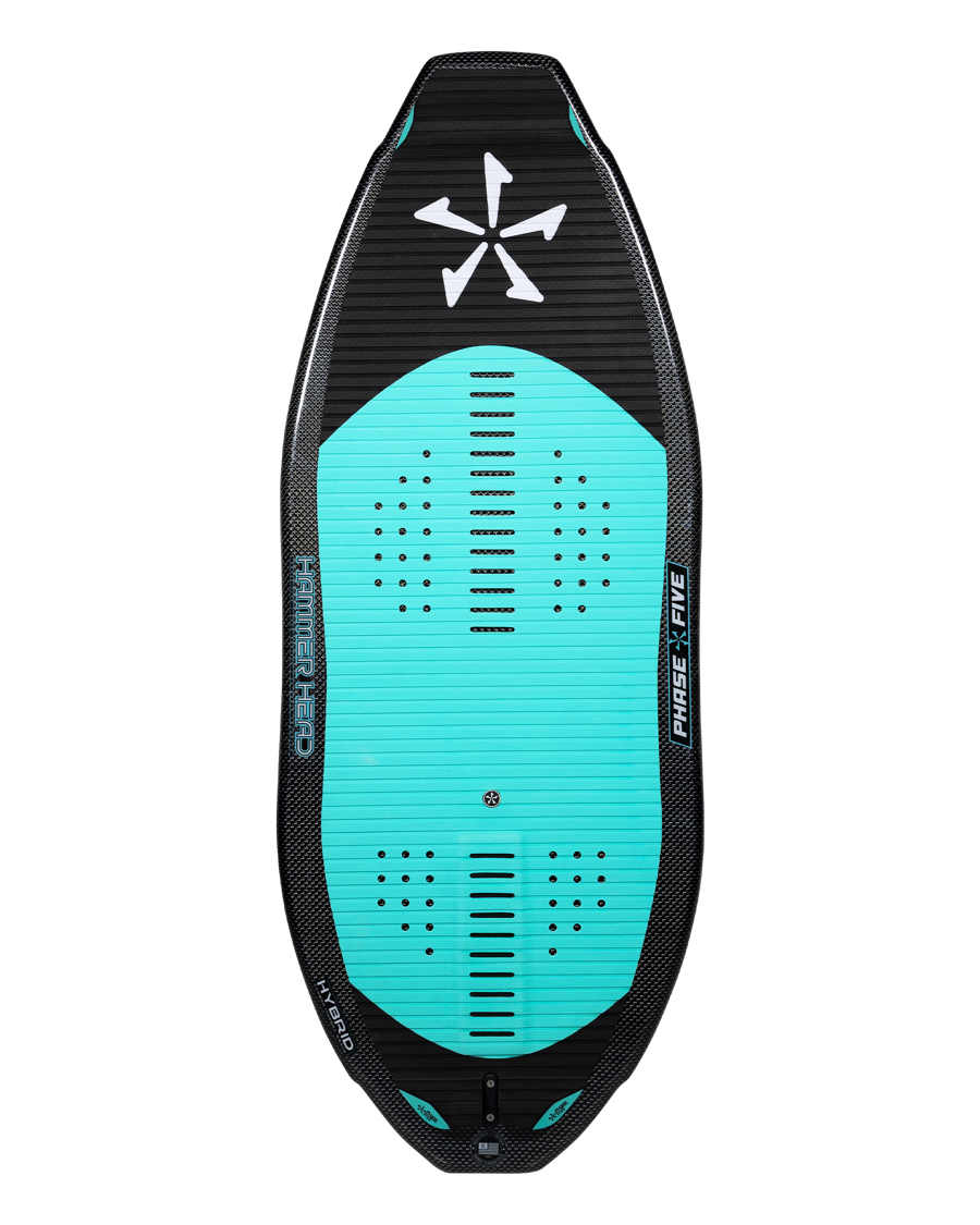 Reverse side of Hammerhead wakesurf board