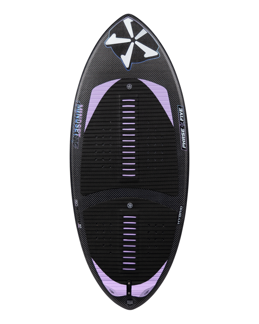 Reverse side of Mindset wakesurf board