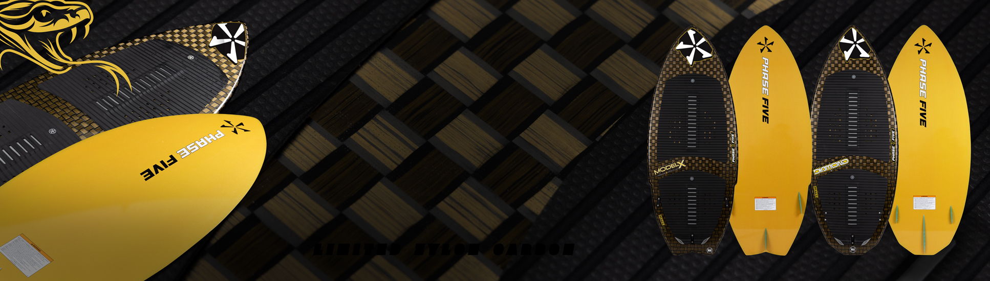 Phase Five Copperhead limited edition wakesurf boards