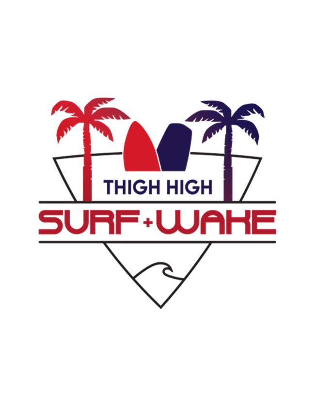Thigh High Surf & Wake event logo